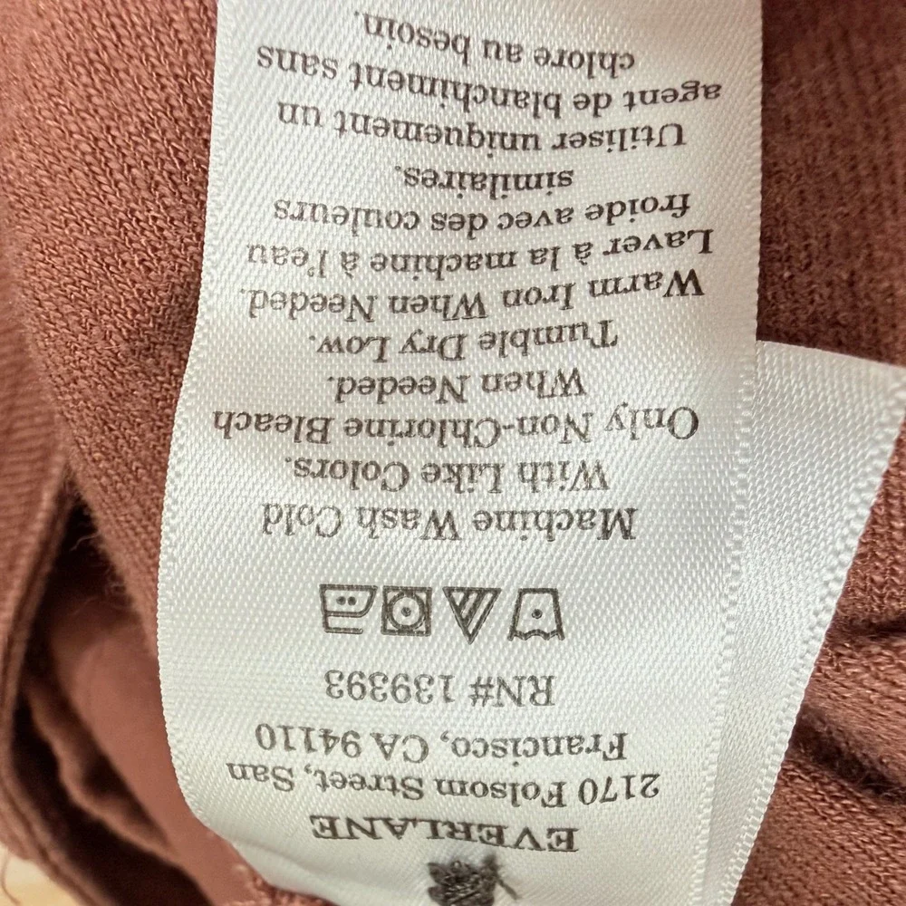 Everlane Put-Together Pleated Pant 00 Brown European Flax Linen Minimalist